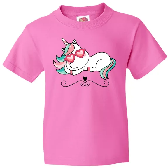 Bella Canvas Unicorn Cute Girls Toddler T-Shirt Baby Girl Childs Clothing Clothes Tee