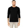 thumbnail image 1 of Bella Canvas Unisex 3/4-Sleeve Baseball T-Shirt (3200) DEEP HTHR/BLACK X-Large Deep Heather/Black, 1 of 4