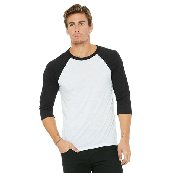 Bella + Canvas Unisex 3/4-Sleeve Baseball T-Shirt - 3200