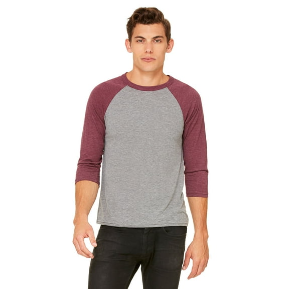 Bella + Canvas Unisex 3/4-Sleeve Baseball T-Shirt - 3200