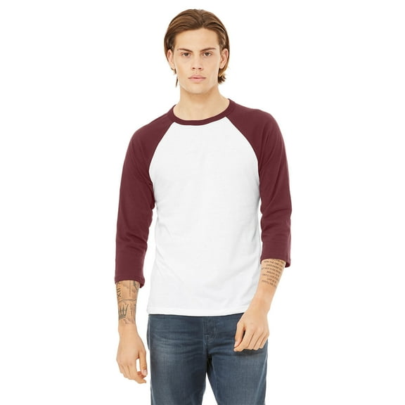 Bella   Canvas Unisex 3/4-Sleeve Baseball T-Shirt