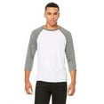 thumbnail image 1 of Bella + Canvas Unisex 3/4-Sleeve Baseball T-Shirt, 1 of 3