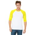 thumbnail image 1 of Bella + Canvas Unisex 3/4-Sleeve Baseball T-Shirt, 1 of 4
