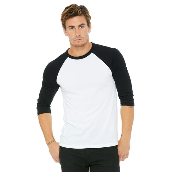 Bella + Canvas Unisex 3/4-Sleeve Baseball T-Shirt
