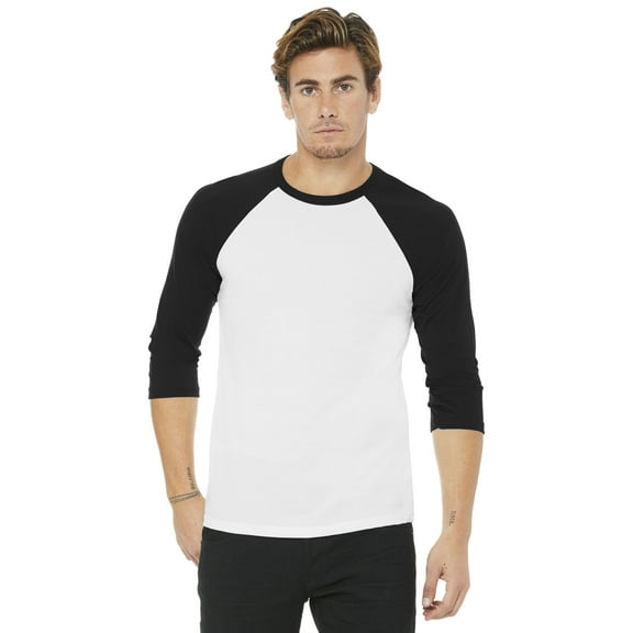 Bella + Canvas Unisex 3/4-Sleeve Baseball T-Shirt