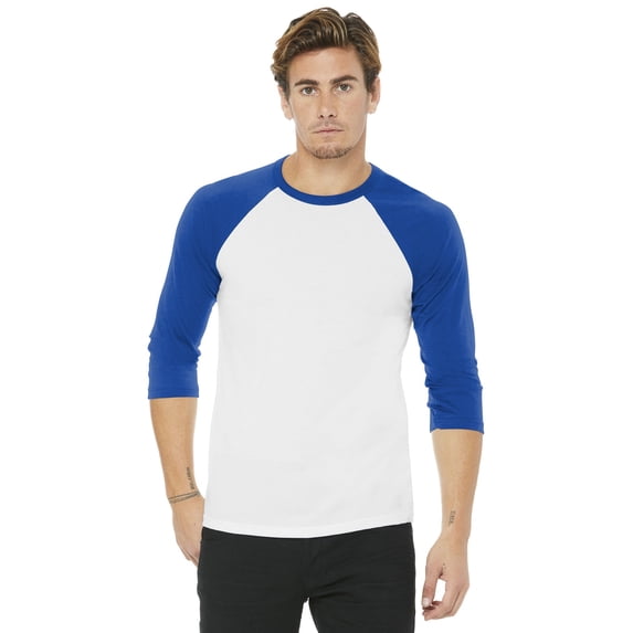 Bella+Canvas Unisex 3/4-Sleeve Baseball Tee