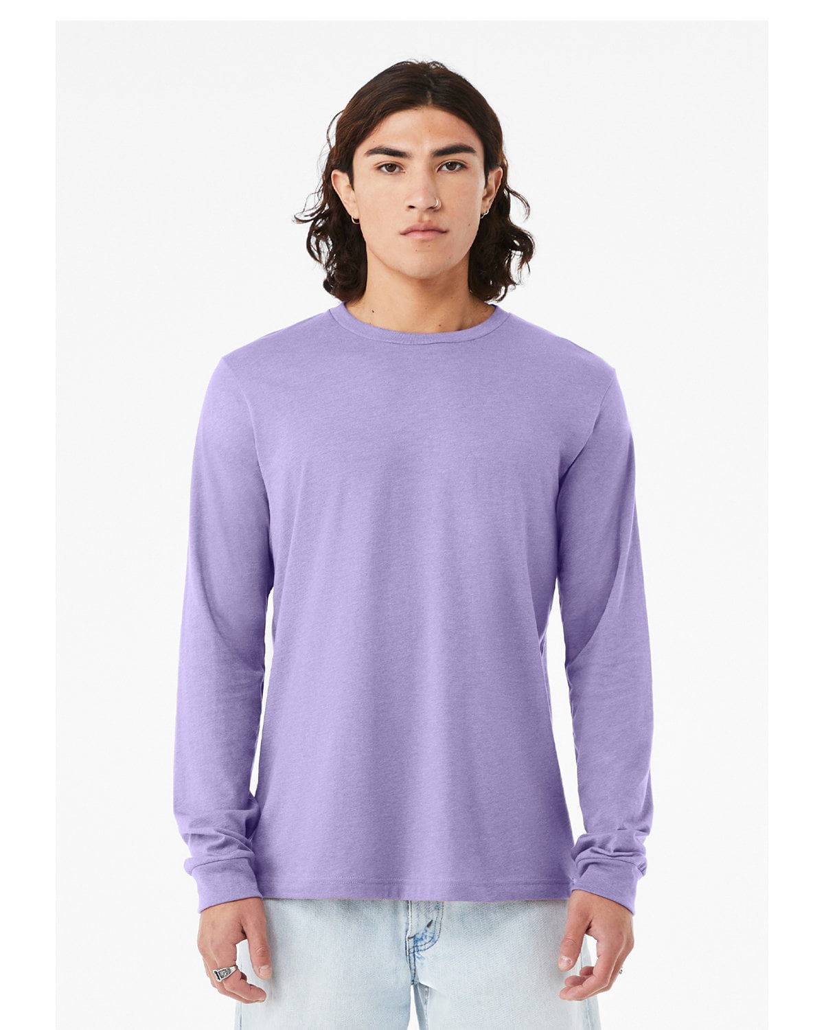 Bella + Canvas - Unisex CVC Jersey Long-Sleeve T-Shirt - 3501CVC - HTHR ...