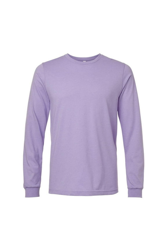 Bella + Canvas - Unisex CVC Jersey Long-Sleeve T-Shirt - 3501CVC - HTHR DK LAVNDER - M