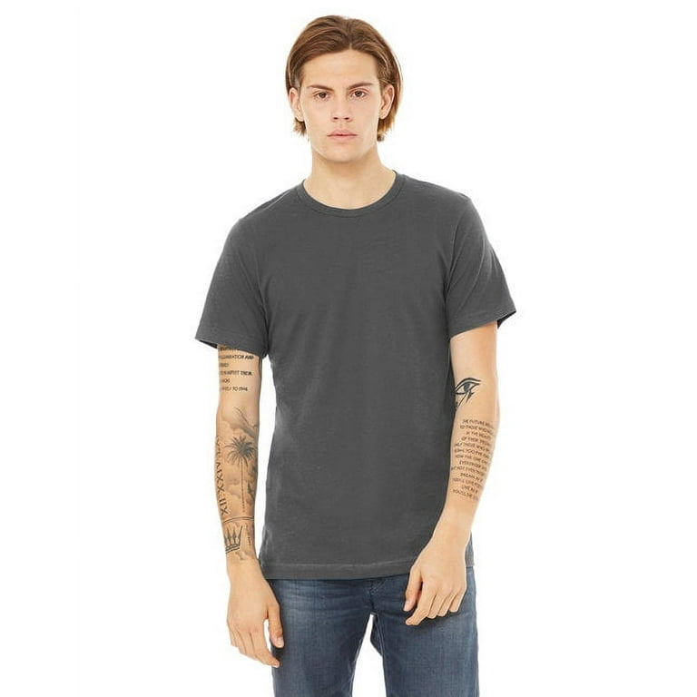 Bella + Canvas Unisex Cotton Jersey T-Shirt, Asphalt - 4XL 