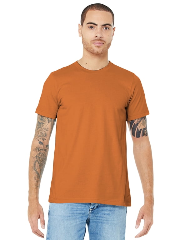 Bella + Canvas Unisex Cotton Jersey T-Shirt, Burnt Orange - 3XL