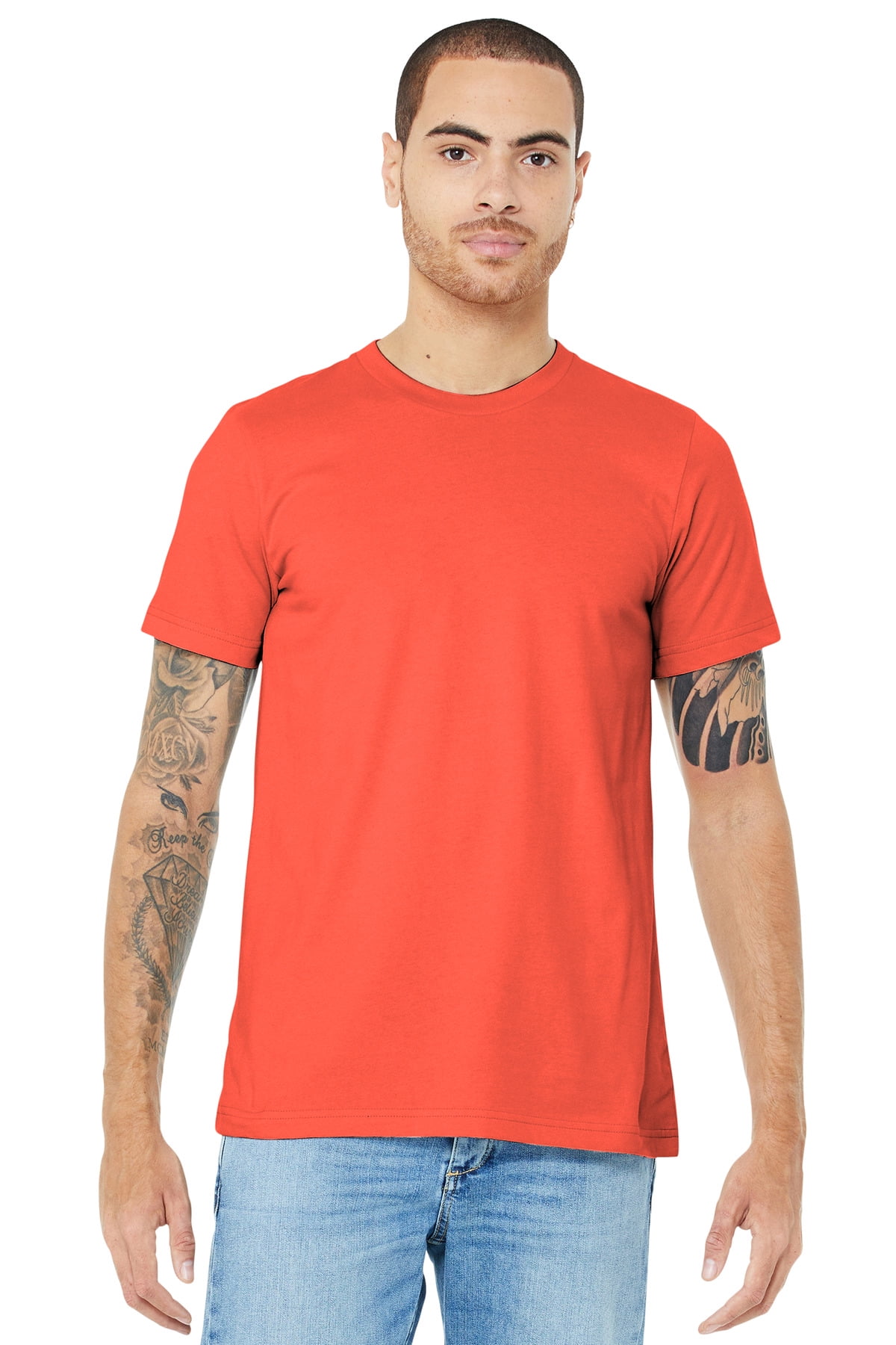 bellaさん 0303 Bella + Canvas Unisex Cotton Jersey T-Shirt, Coral - L - Walmart.com