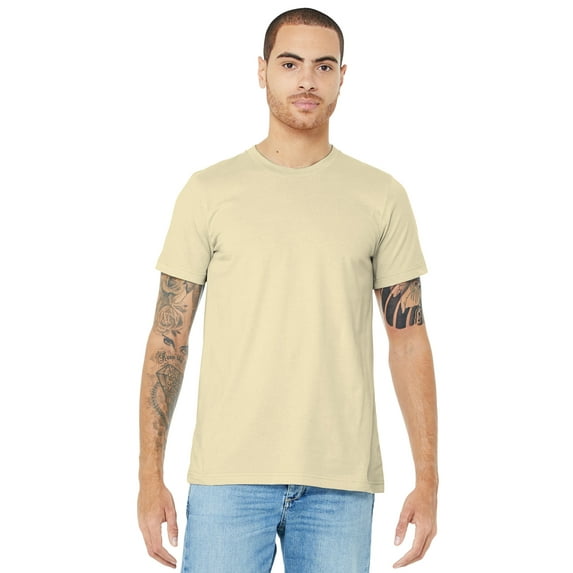 Bella + Canvas Unisex Cotton Jersey T-Shirt, Natural - 2XL