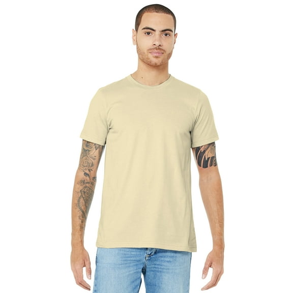 Bella Canvas Unisex Cotton Jersey T-Shirt, Natural - 2XL