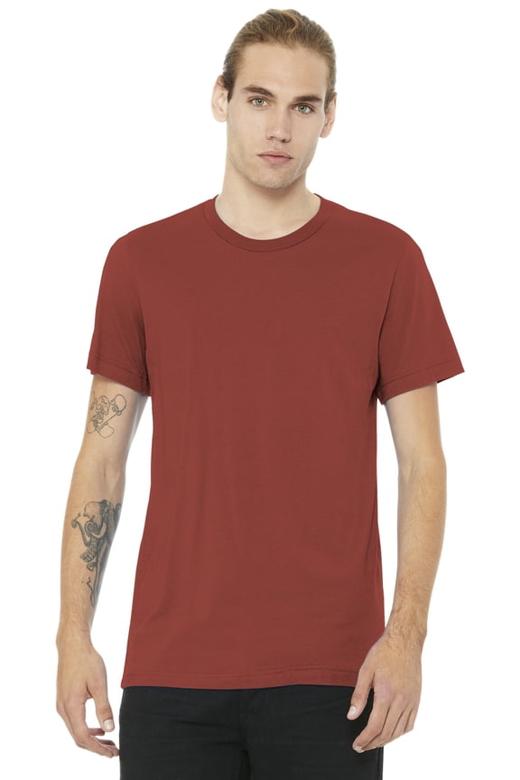 Bella + Canvas Unisex Cotton Jersey T-Shirt, Rust - L