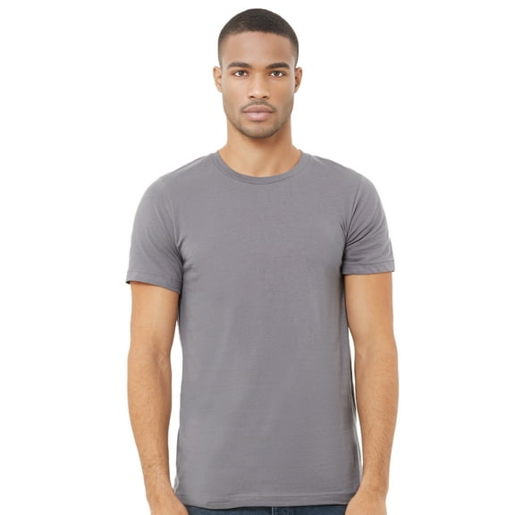 BELLA+CANVAS Adult Unisex Short Sleeve Crew T-Shirt for Crafting, Storm Grey, Large