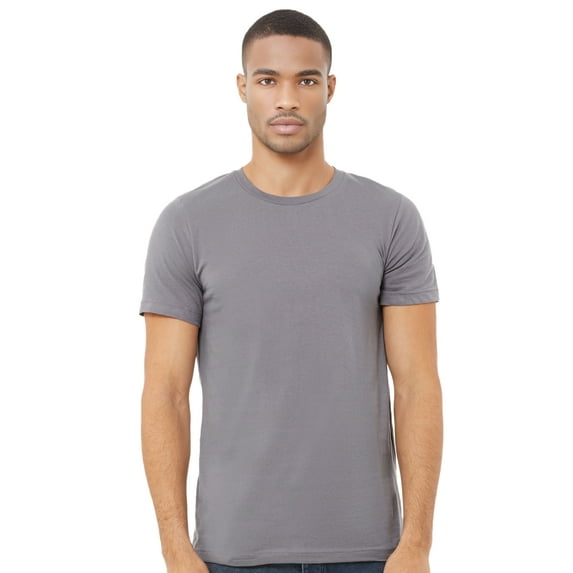 BELLA+CANVAS Adult Unisex Short Sleeve Crew T-Shirt for Crafting, Storm Grey, Large