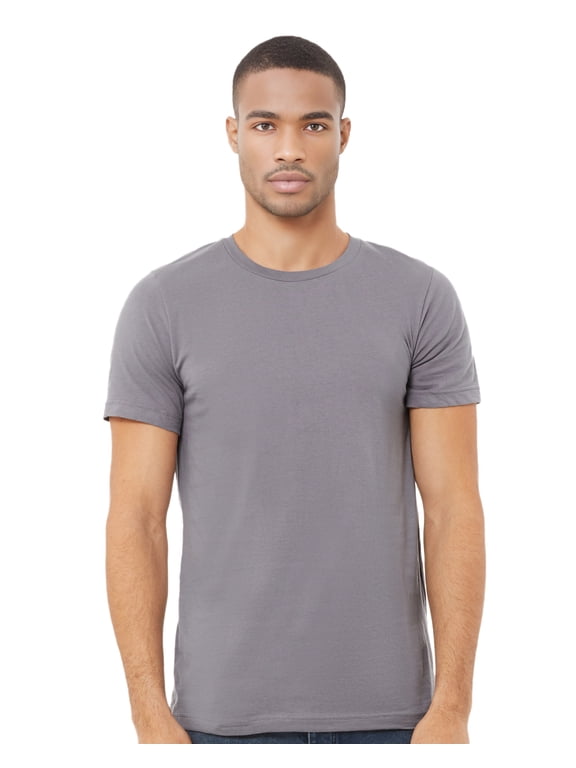 Adult Unisex Short Sleeve Crew T-Shirt for Crafting, Storm Grey, Large