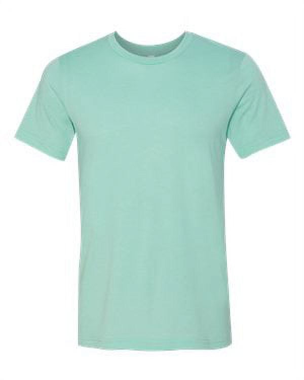 Bella Canvas Unisex Short-Sleeve T-Shirt - Heather CVC Jersey Tee, 4.2 Oz, Retail Fit (2XL, Heather Sea Green)