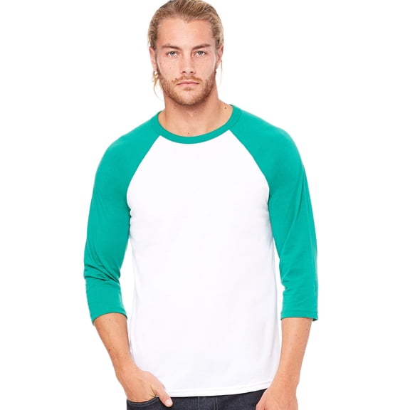 Bella + Canvas Unisex Jersey 3/4 Sleeve Baseball T-Shirt - C3200