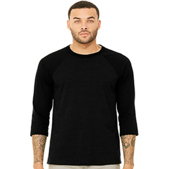 Bella Canvas Unisex Jersey 3/4 Sleeve Baseball Tee C3200
