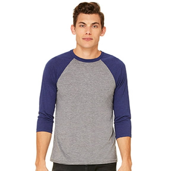 Bella   Canvas Unisex Jersey 3/4 Sleeve Baseball Tee C3200