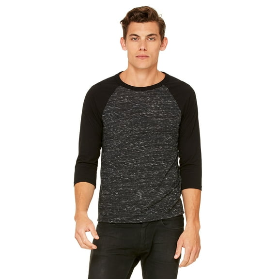 Bella + Canvas Unisex Jersey 3/4 Sleeve Baseball Tee