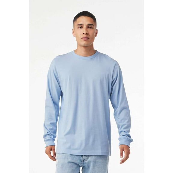 Bella Canvas Unisex Jersey Long-Sleeve T-Shirt Baby Blue