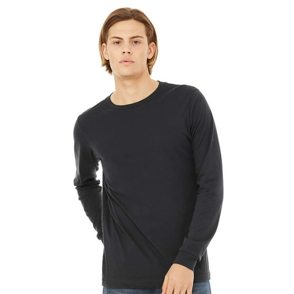 Bella + Canvas Unisex Jersey Long-Sleeve T-Shirt - DARK GREY - 3XL