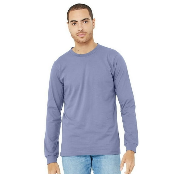 Bella   Canvas Unisex Jersey Long-Sleeve T-Shirt - LAVENDER BLUE - XL