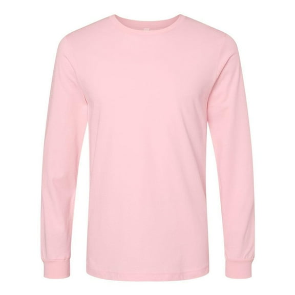 Bella Canvas Unisex Jersey Long Sleeve Tee, 2XL, Pink