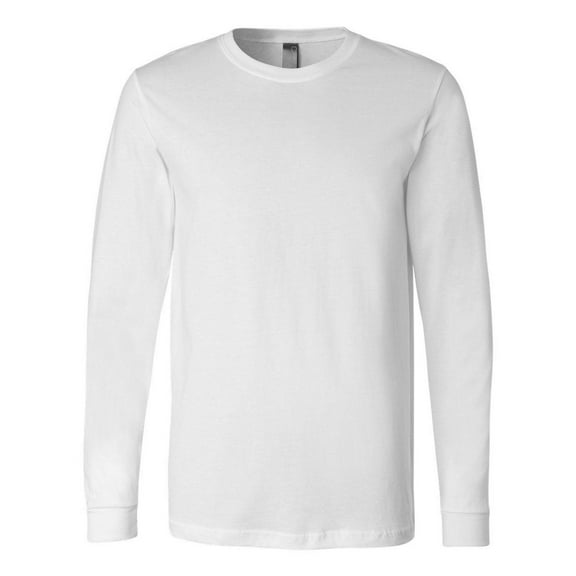 Bella Canvas Unisex Jersey Long Sleeve Tee, 4XL, White