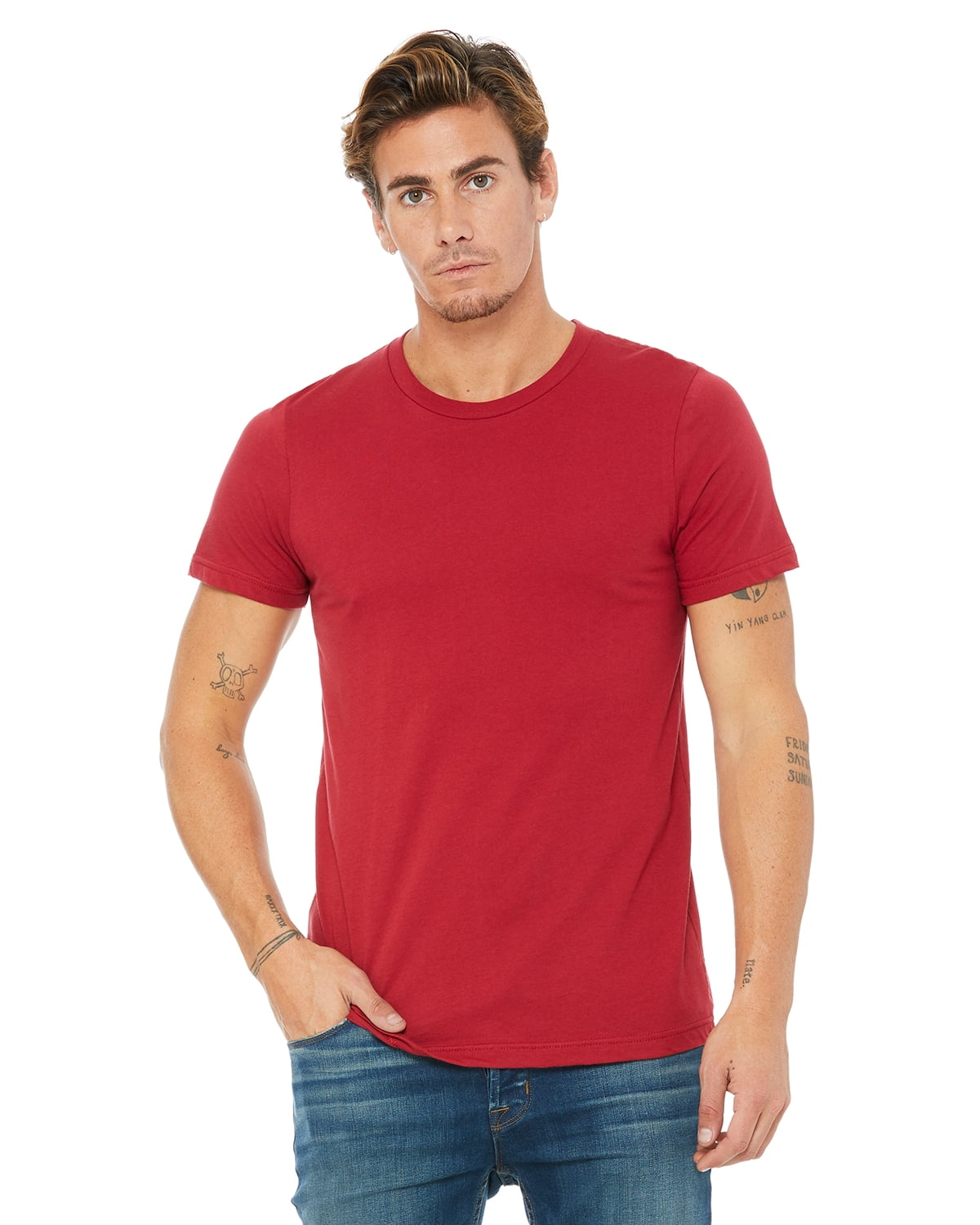 Bella + Canvas Unisex Jersey Short-Sleeve T-Shirt - 3001C - Walmart ...
