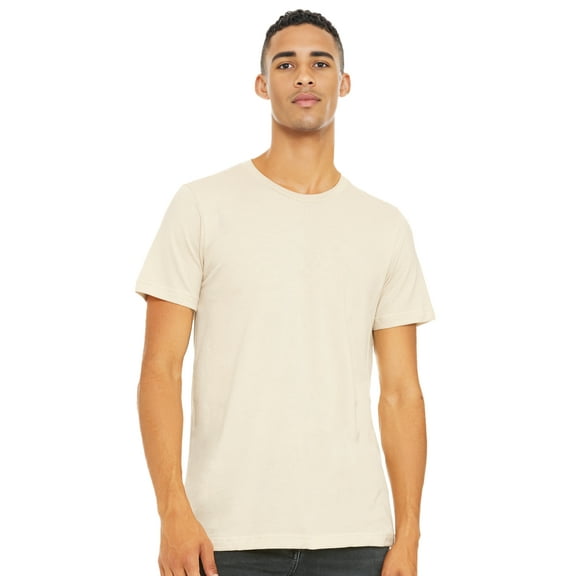 BELLA CANVAS Adult Unisex Short Sleeve Crew T-Shirt for Crafting, Natural, Medium