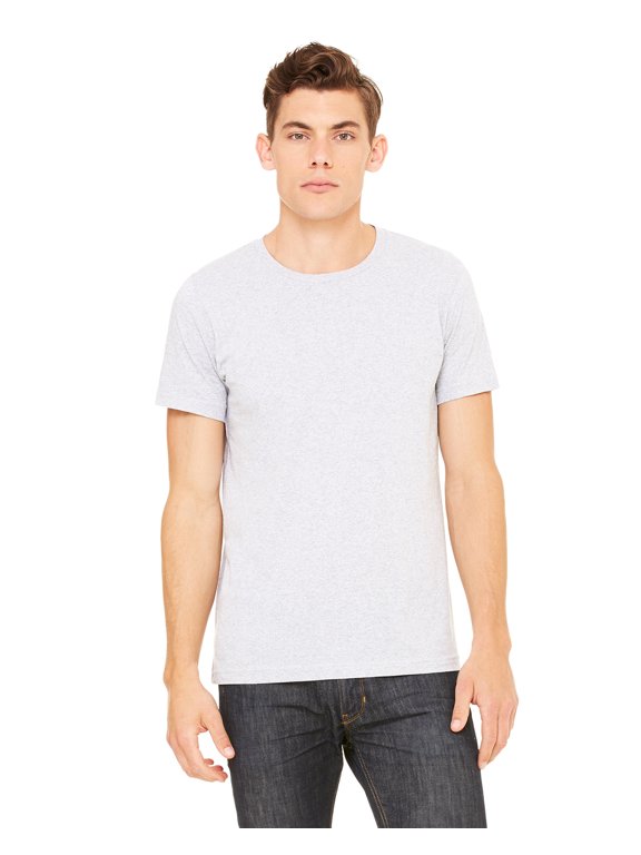 Bella + Canvas Unisex Jersey Short Sleeve Tee , 3001CVC , Athletic Heather , Small