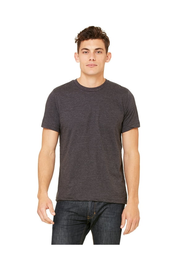 Bella + Canvas Unisex Jersey Short Sleeve Tee , 3001CVC , DRK GREY HEATHER , X-Large