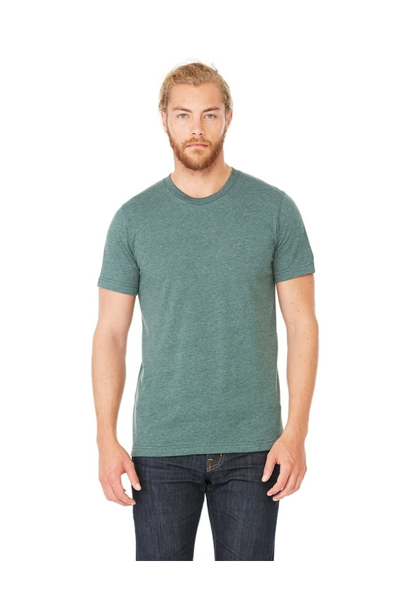 Bella + Canvas Unisex Jersey Short Sleeve Tee , 3001CVC , Heather Forest , X-Large