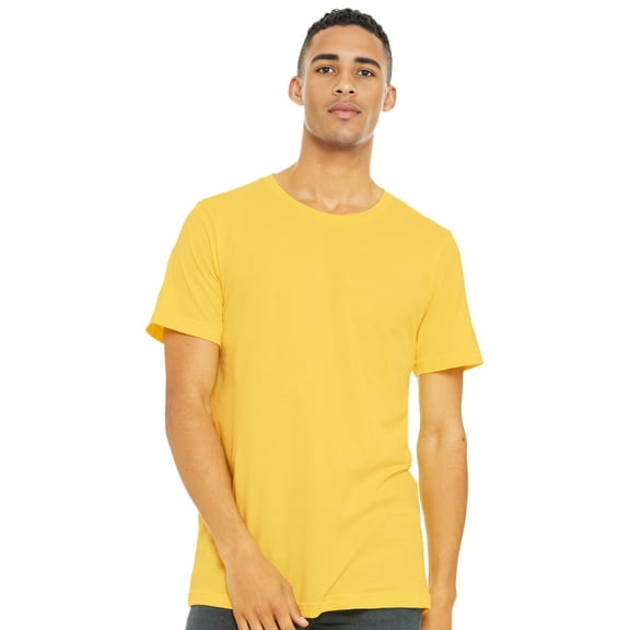 BELLA CANVAS Adult Unisex Short Sleeve Crew T-Shirt for Crafting, Yellow, Large