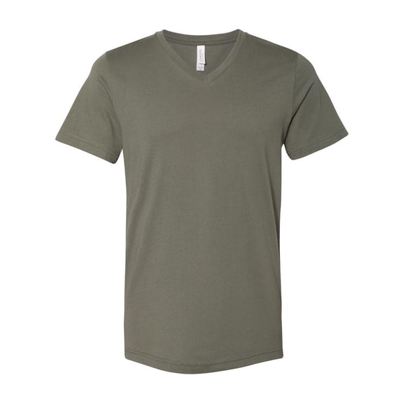 Bella + Canvas Unisex Jersey Short-Sleeve V-Neck T-Shirt XL MILITARY GREEN