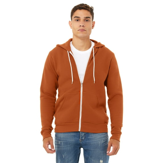 Bella + Canvas Unisex Poly-Cotton Fleece Full-Zip Hooded Sweatshirt