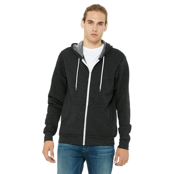 Bella + Canvas Unisex Poly-Cotton Fleece Full-Zip Hoodie - 3739