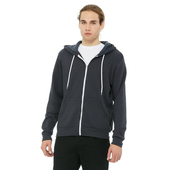 Bella   Canvas Unisex Poly-Cotton Fleece Full-Zip Hoodie - 3739