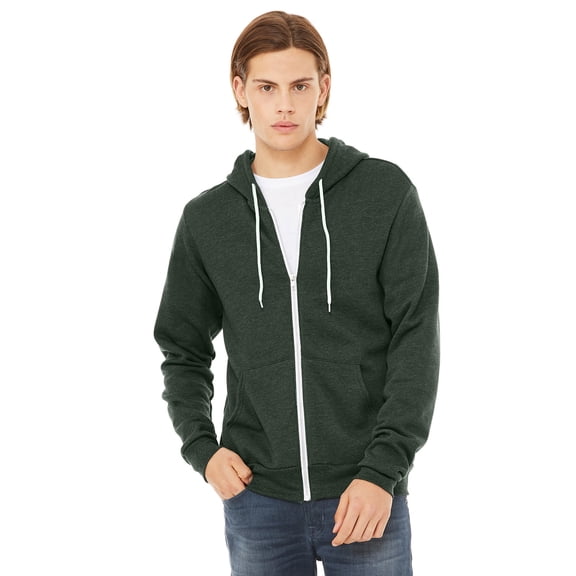 Bella + Canvas Unisex Poly-Cotton Fleece Full-Zip Hoodie - 3739