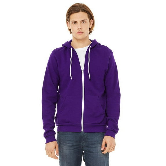 Bella + Canvas Unisex Poly-Cotton Fleece Full-Zip Hoodie C3739