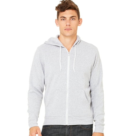 Bella + Canvas Unisex Poly-Cotton Fleece Full-Zip Hoodie - C3739