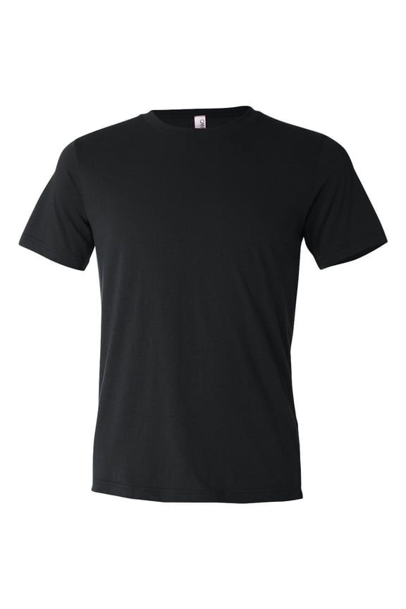 Bella + Canvas Unisex Poly-Cotton Short-Sleeve T-Shirt - Black - M - (Style # 3650 - Original Label)