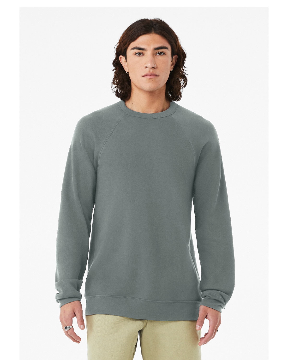 Bella Canvas Unisex Sponge Fleece Crewneck Sweatshirt 3901 BLUE STORM XL Walmart Business Supplies