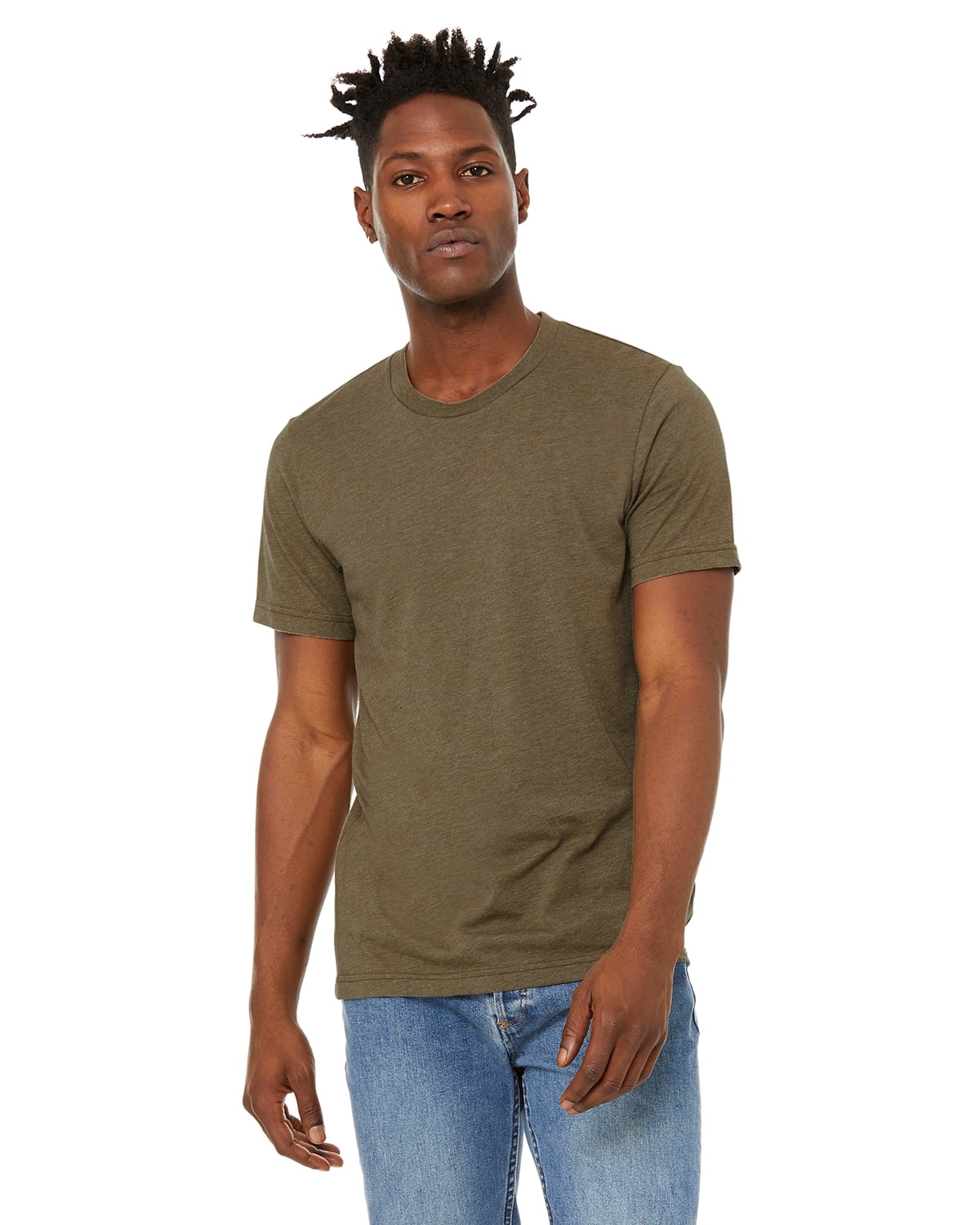Bella Canvas Unisex Sueded T-Shirt (3301C) - Heather Deep, Size Small