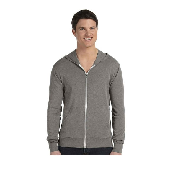 Bella Canvas Unisex Triblend Full-Zip Lightweight Hoodie