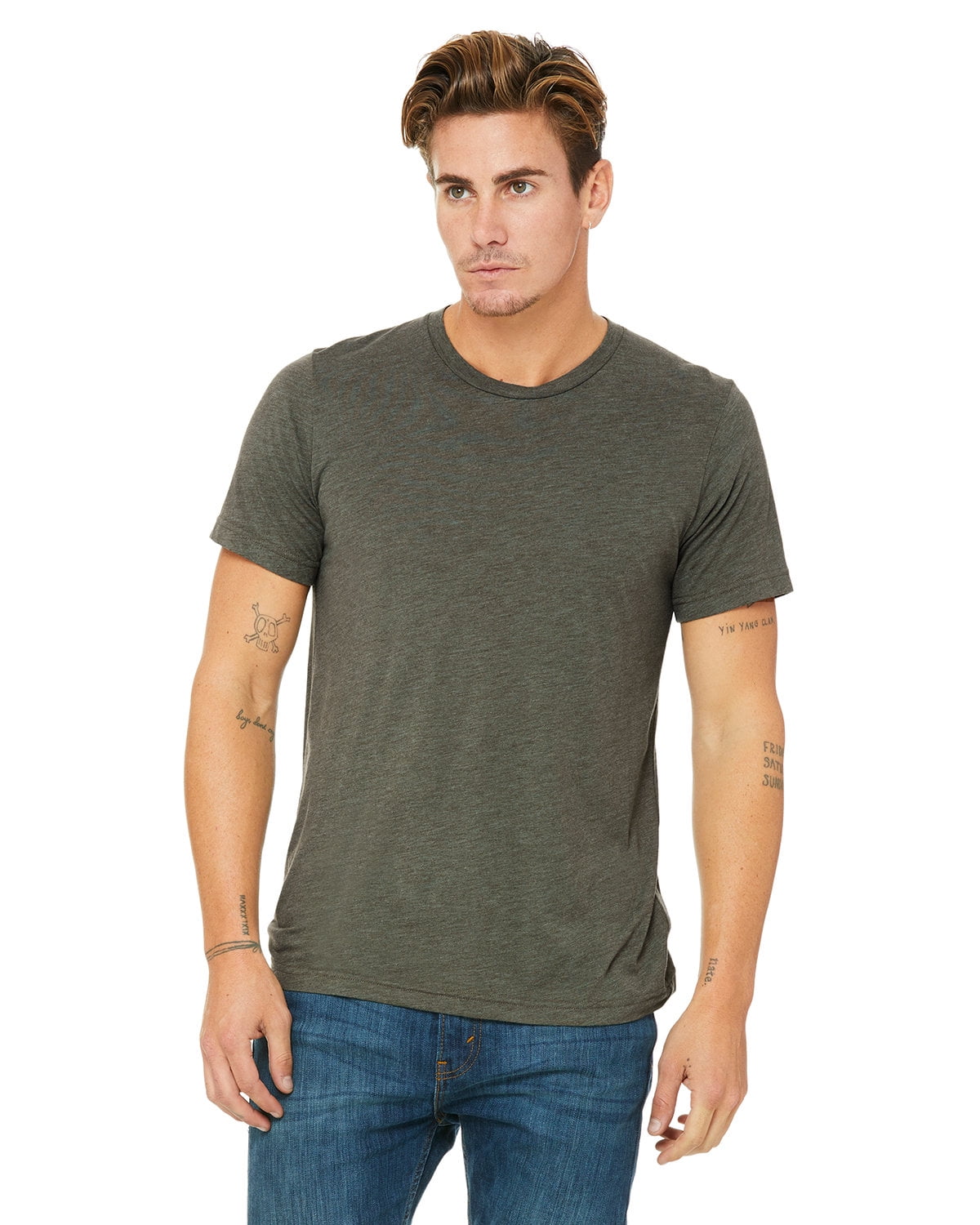 Bella + Canvas Unisex Triblend Short-Sleeve T-Shirt - 3413C - Walmart ...