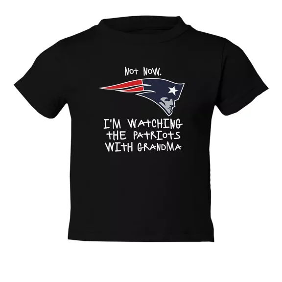 Bella Canvas Watching With Grandma New England Toddler Boys & Girls Shirt, Gift for Baby or Kids
